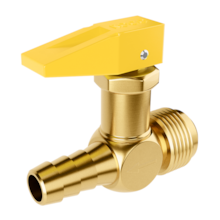 Registro Corta Fogo 1/2" NPT (F) x 3/8" 90º - ROCO Registro Corta Fogo 1/2" NPT (F) x 3/8" 90º - ROCO