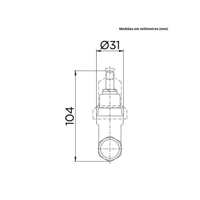 Registro de Gaveta Base 1/2" - DOCOL