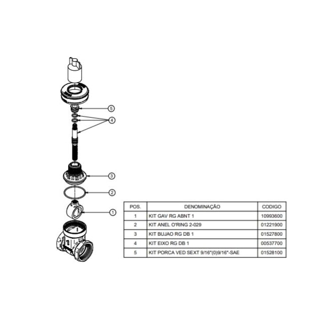 Registro de Gaveta DocolBase 1" - Docol