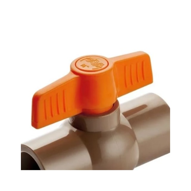Registro Esfera Soldável PVC Alavanca 32mm - Herc Registro Esfera Soldável PVC Alavanca 32mm - Herc