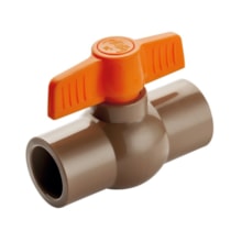 Registro Esfera Soldável PVC Alavanca 32mm - Herc Registro Esfera Soldável PVC Alavanca 32mm - Herc