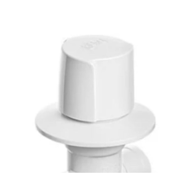 Registro PVC Soldável com Canopla Facilita 25mm Branco com Volante Preto - Herc  Registro PVC Soldável com Canopla Facilita 25mm Branco com Volante Preto - Herc