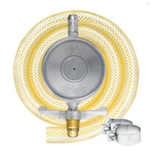 Regulador de Gás ABS com Mangueira 125cm Cinza - IMAR Regulador de Gás ABS com Mangueira 125cm Cinza - IMAR