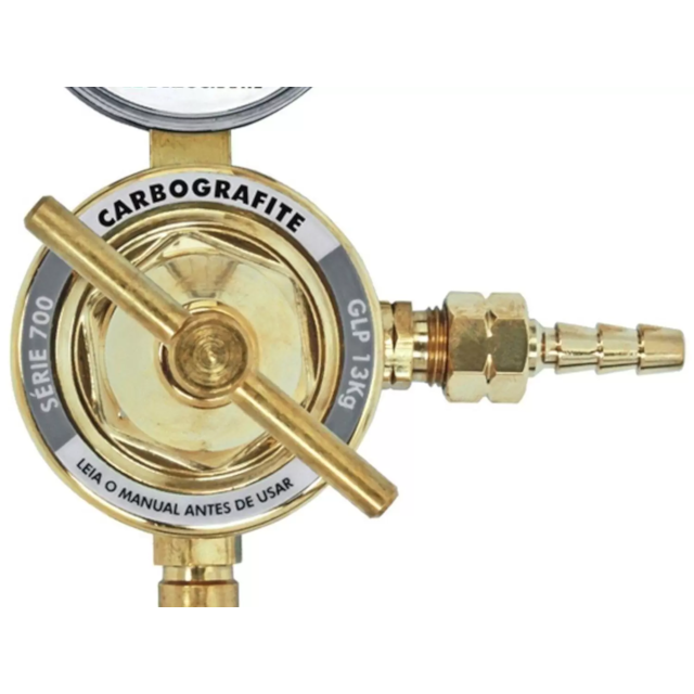Regulador de Pressão para Cilindro GLP 13Kg  Serie 700 - CARBOGRAFITE Regulador de Pressão para Cilindro GLP 13Kg  Serie 700 - CARBOGRAFITE