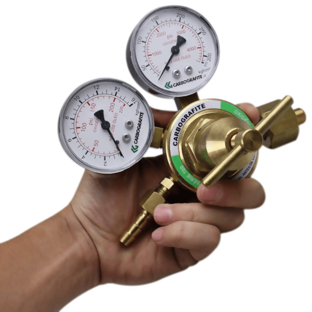 Regulador de Pressão para Cilindro Oxigênio  Serie 700 - CARBOGRAFITE Regulador de Pressão para Cilindro Oxigênio  Serie 700 - CARBOGRAFITE