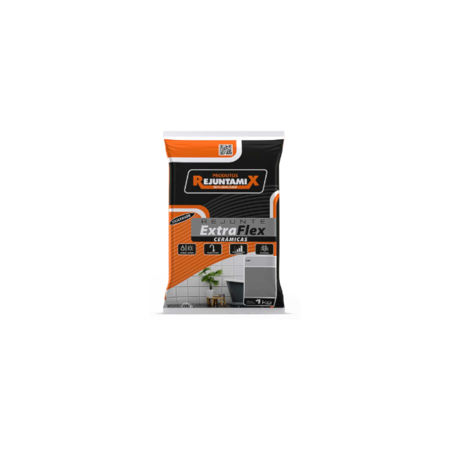 Rejunte Extra Flexível Branco 1Kg - REJUNTAMIX Rejunte Extra Flexível Branco 1Kg - REJUNTAMIX
