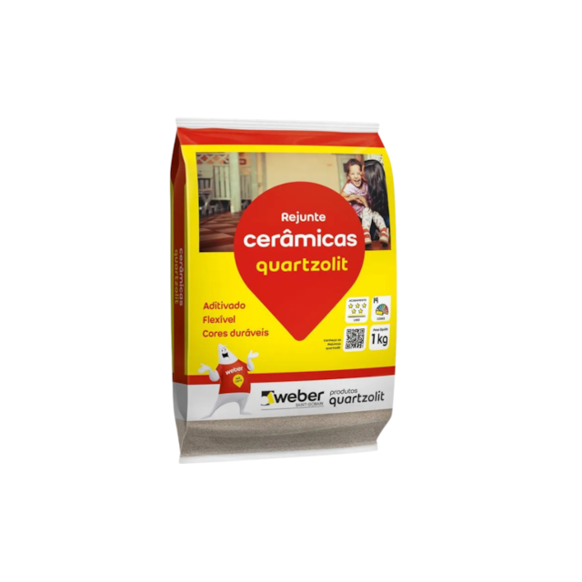 Rejunte Flex Cinza Platina 1KG - QUARTZOLIT