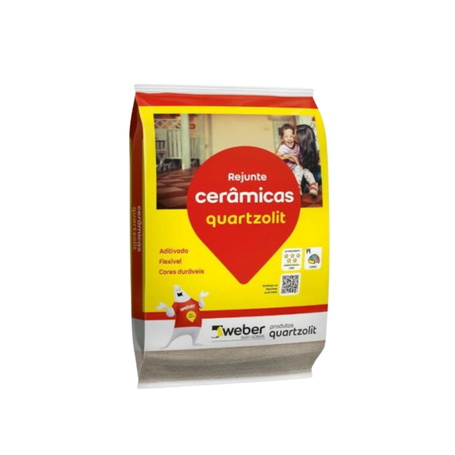 Rejunte Flex Marrom Café 1KG - QUARTZOLIT