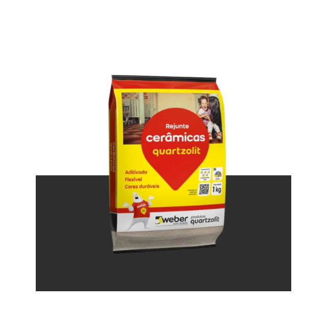 Rejunte Flex Preto Grafite 1KG - QUARTZOLIT Rejunte Flex Preto Grafite 1KG - QUARTZOLIT