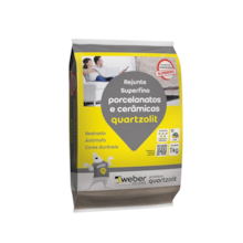 Rejunte para Porcelanato Branco 1KG - QUARTZOLIT