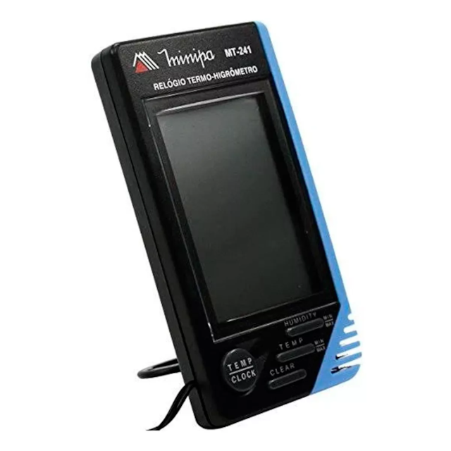 Relógio Termo Higrômetro Digital MT241 - MINIPA Relógio Termo Higrômetro Digital MT241 - MINIPA