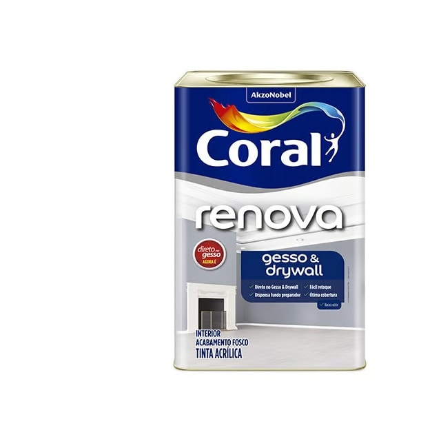 Renova Gesso & Drywall Branco 18 Litros - CORAL