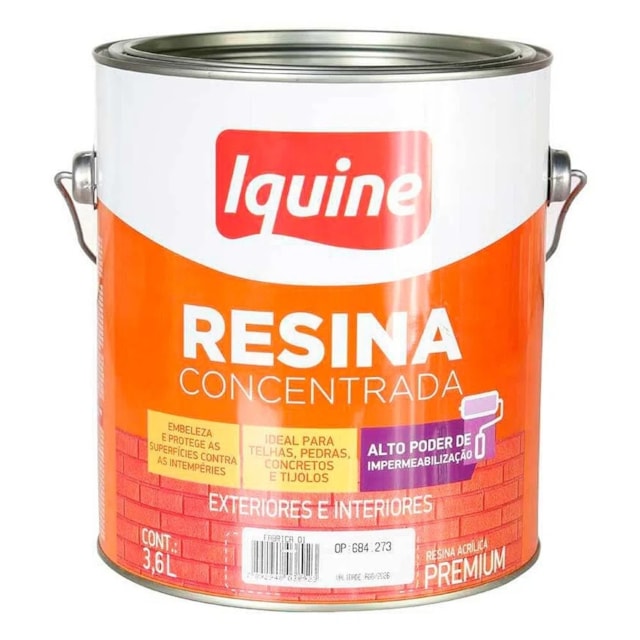 Resina Acrílica Concentrada 3,6L - Coral  