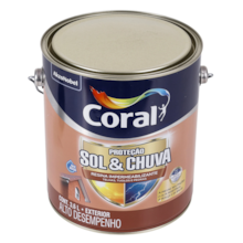 Resina Impermeabilizante Vermelho Óxi 3,6 Litros Sol e Chuva - CORAL Resina Impermeabilizante Vermelho Óxi 3,6 Litros Sol e Chuva - CORAL