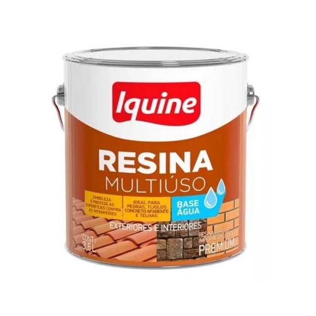 Resina Multiuso 3,6 Litros à Base de Água Incolor - IQUINE