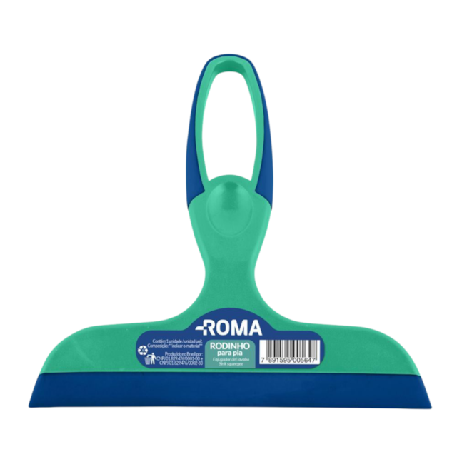 Rodo para Pia PP 14cm Azul c/ Verde - ROMA