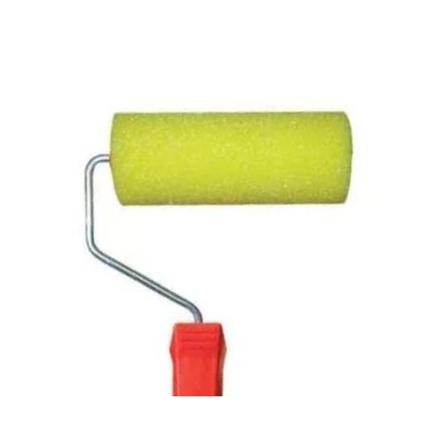 Rolo de Pintura de Espuma Amarelo 9cm - ATLAS Rolo de Pintura de Espuma Amarelo 9cm - ATLAS