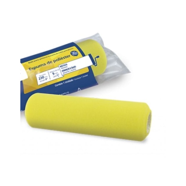 Rolo Espuma Poliéster Amarelo - Tigre  Rolo Espuma Poliéster Amarelo - Tigre