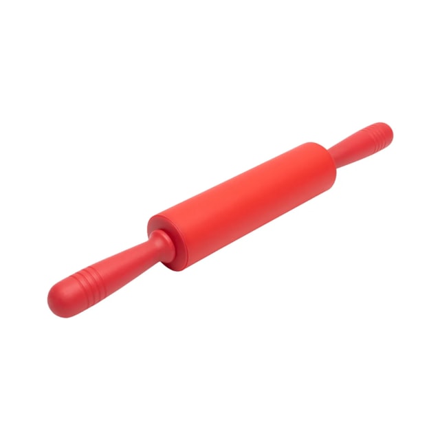 Rolo Para Massa Vermelho De Silicone Mimo Style