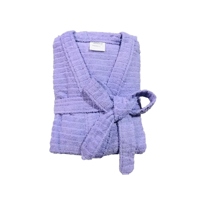 Roupão de Banho Briza Atoalhado Feminino Adulto 100 Algodão Manga Curta  - Tam Unico Lilás Roupão de Banho Briza Atoalhado Feminino Adulto 100 Algodão Manga Curta  - Tam Unico Lilás