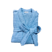 Roupão de Banho Briza Atoalhado Infantil 100% Algodão Manga Curta  - Azul 10 Roupão de Banho Briza Atoalhado Infantil 100% Algodão Manga Curta  - Azul 10