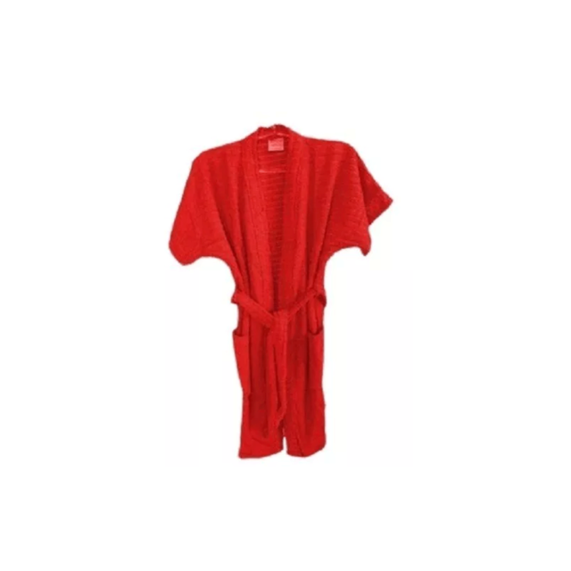 Roupão de Banho Briza Atoalhado Infantil 100% Algodão Manga Curta  - Goiaba 10 Roupão de Banho Briza Atoalhado Infantil 100% Algodão Manga Curta  - Goiaba 10