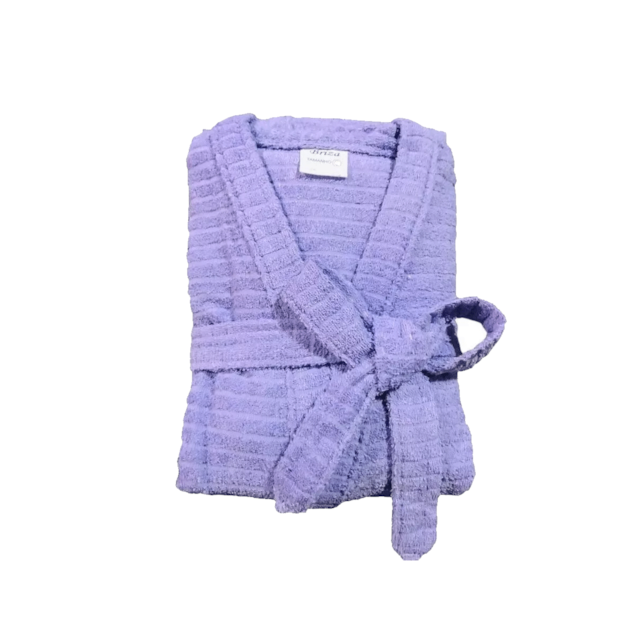 Roupão de Banho Briza Atoalhado Juvenil 100% Algodão Manga Curta - Lilas 12 Roupão de Banho Briza Atoalhado Juvenil 100% Algodão Manga Curta - Lilas 12