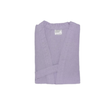 Roupão de Banho Briza Pique Adulto 100% Algodão Manga Curta  - Lilas G Roupão de Banho Briza Pique Adulto 100% Algodão Manga Curta  - Lilas G