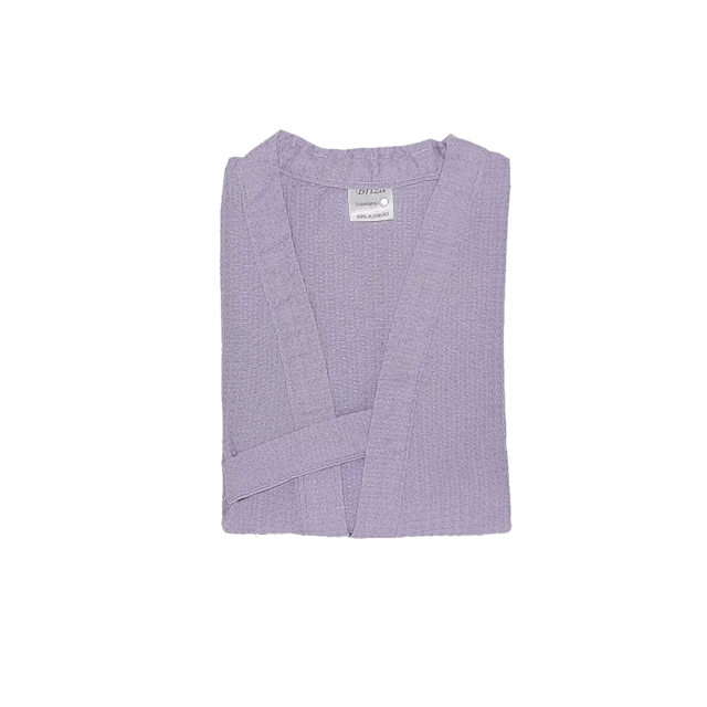 Roupão de Banho Briza Pique Adulto 100% Algodão Manga Curta  - Lilas G Roupão de Banho Briza Pique Adulto 100% Algodão Manga Curta  - Lilas G