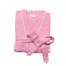 Roupão de Banho Briza Pique Adulto c/ Vies 100% Algodão Manga Curta  - Rosa M Roupão de Banho Briza Pique Adulto c/ Vies 100% Algodão Manga Curta  - Rosa M