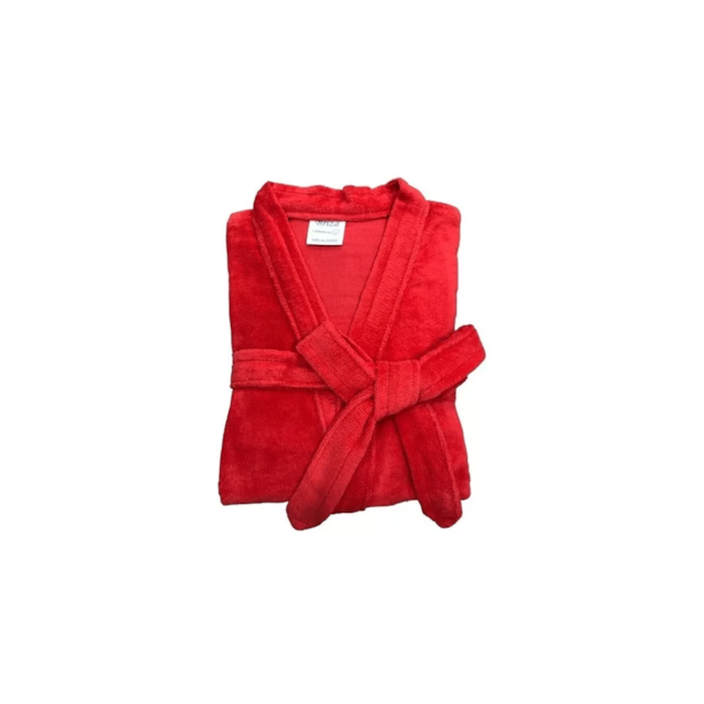 Roupão de Banho Briza Veludo Infantil 100% Algodão Manga Curta  - Goiaba 10 Roupão de Banho Briza Veludo Infantil 100% Algodão Manga Curta  - Goiaba 10