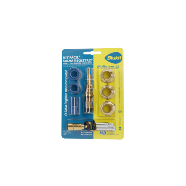 Salva-Registro 10 em 1 sem Acabamento - BLUKIT Salva-Registro 10 em 1 sem Acabamento - BLUKIT