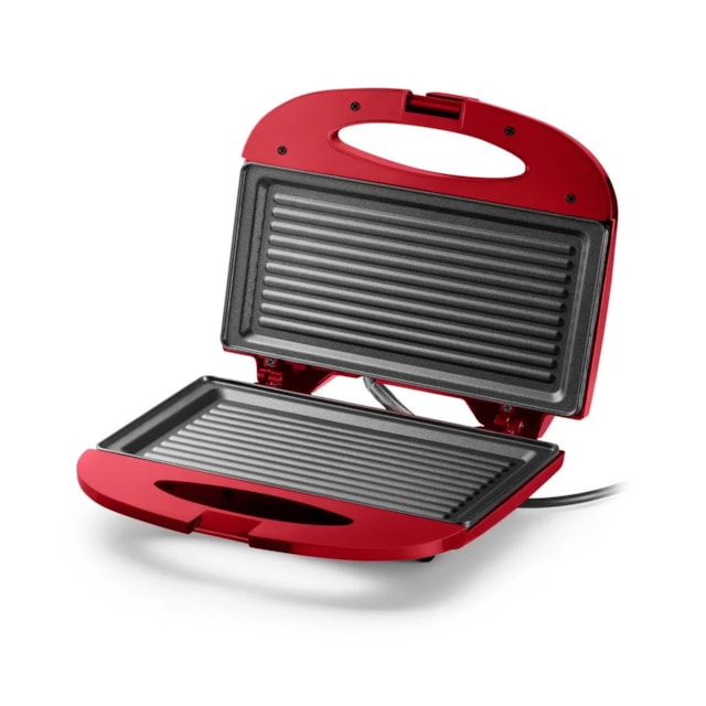 Sanduicheira e Minigrill Multilaser 750W Vermelha - CE148 127v