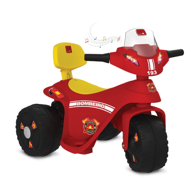 Scooter Elétrica 6V Bombeiro