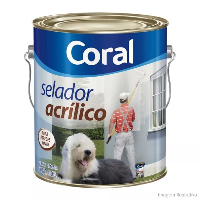 Selador Acrílico Branco 3,6L - Coral 