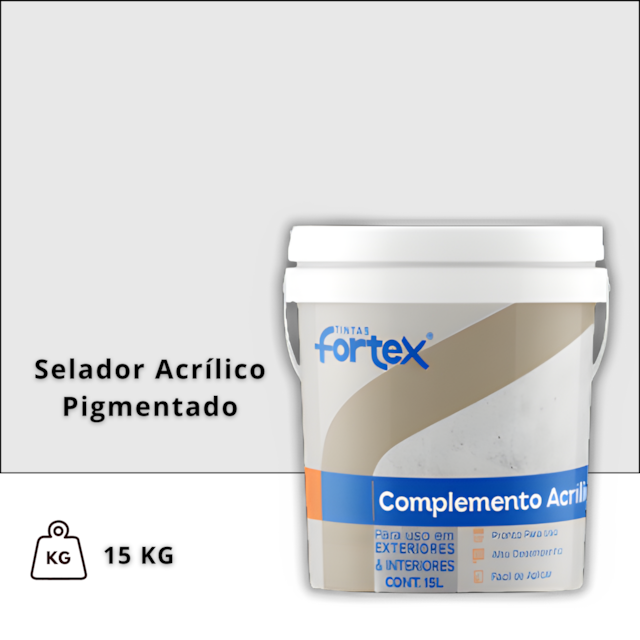 Selador Acrílico Pigmentado Branco Neve 15L - FORTEX Selador Acrílico Pigmentado Branco Neve 15L - FORTEX