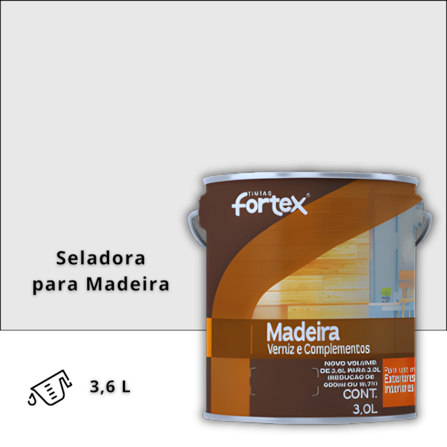 Seladora para Madeira 3,6L - FORTEX