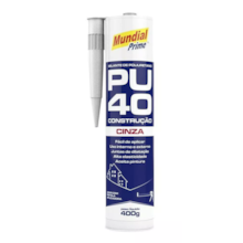 Selante PU40 Multiuso Cinza 400g - MUNDIAL Selante PU40 Multiuso Cinza 400g - MUNDIAL