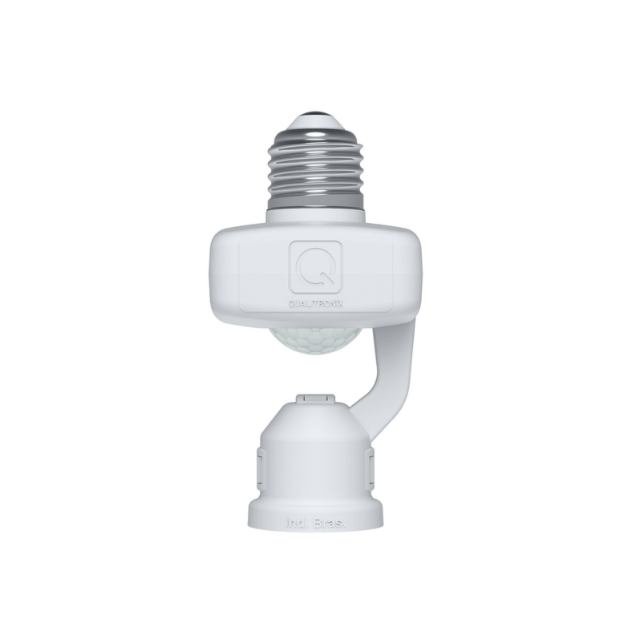 Sensor de Presença para Soquete E27 Branco - QUALITRONIX