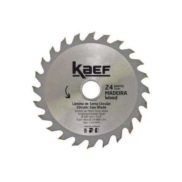 Serra Circular com Videa 24 Dentes 4.1/2 Pol. - KAEF Serra Circular com Videa 24 Dentes 4.1/2 Pol. - KAEF
