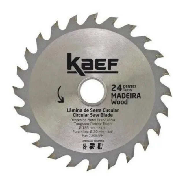 Serra Circular com Videa 24 Dentes 7.1/4" - KAEF