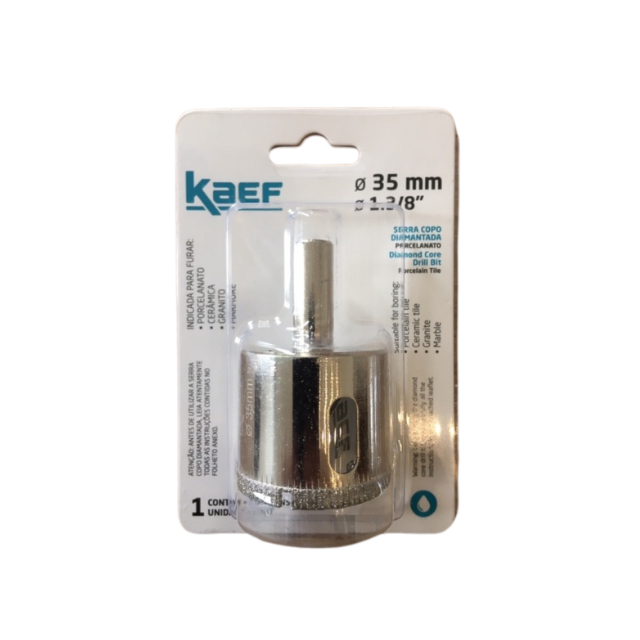 Serra Copo Diamantada 35MM - KAEF Serra Copo Diamantada 35MM - KAEF