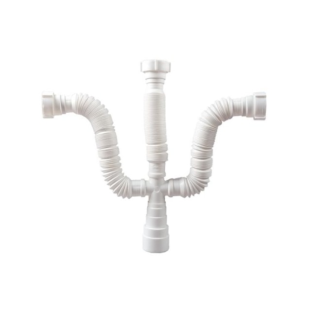 Sifão Sanfonado 1x1 1/4" x 1/2" Triplo - PLASBOHN Sifão Sanfonado 1x1 1/4" x 1/2" Triplo - PLASBOHN