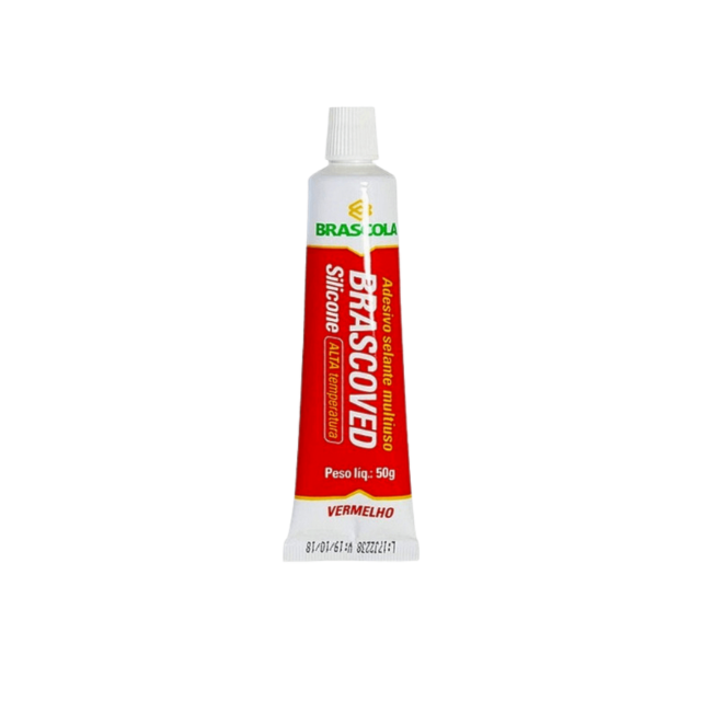 Silicone Alta Temperatura Vermelho 50g - Brascola