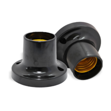 Soquete de Base Reta Preto - GERMER