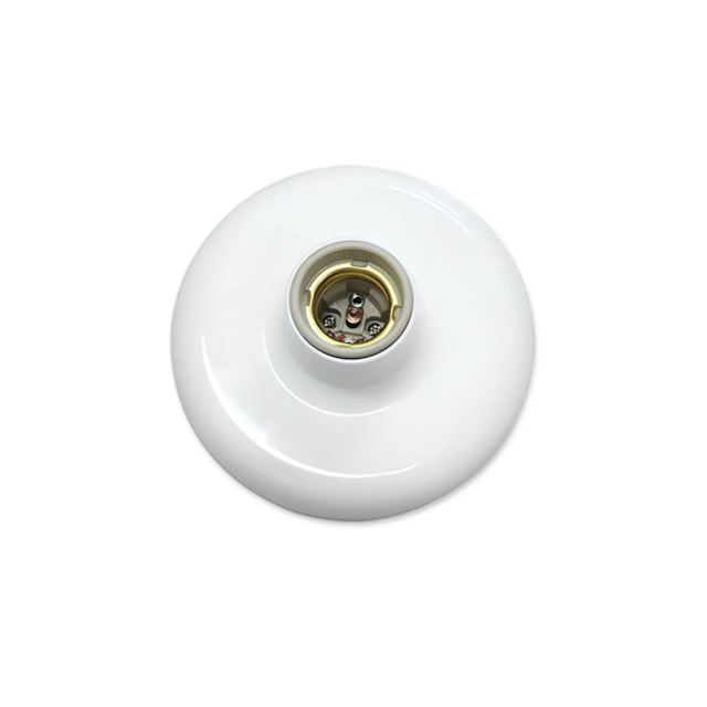 Soquete de Plástico Branco 100w 250v - REBOUÇAS