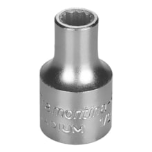 Soquete Estriado 10mm Encaixe 1/2 em Aço Cromo Vanádio - TRAMONTINA Soquete Estriado 10mm Encaixe 1/2 em Aço Cromo Vanádio - TRAMONTINA