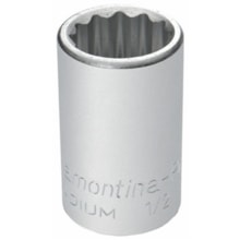 Soquete Estriado 11mm Encaixe 1/2 em Aço Cromo Vanádio - TRAMONTINA Soquete Estriado 11mm Encaixe 1/2 em Aço Cromo Vanádio - TRAMONTINA