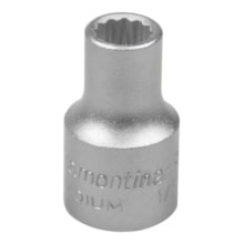 Soquete Estriado 13mm Encaixe 1/2 em Aço Cromo Vanádio - TRAMONTINA Soquete Estriado 13mm Encaixe 1/2 em Aço Cromo Vanádio - TRAMONTINA