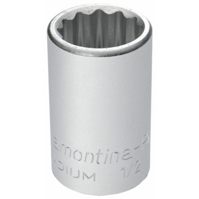 Soquete Estriado 22mm Encaixe 1/2 em Aço Cromo Vanádio - TRAMONTINA Soquete Estriado 22mm Encaixe 1/2 em Aço Cromo Vanádio - TRAMONTINA